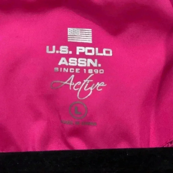 U.S Polo Assn Women’s Pink Windbreaker Size Large - Picture 5 of 11